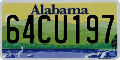 AL license plate 64CU197