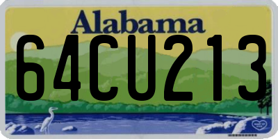 AL license plate 64CU213