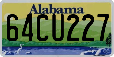 AL license plate 64CU227
