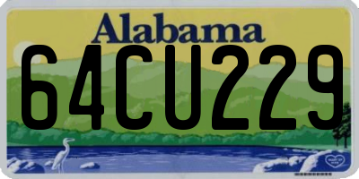 AL license plate 64CU229
