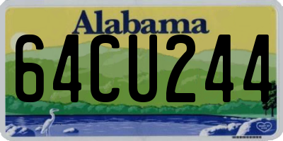 AL license plate 64CU244