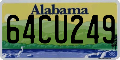 AL license plate 64CU249