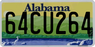 AL license plate 64CU264