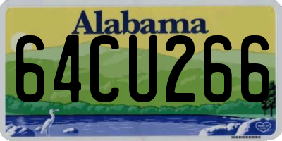 AL license plate 64CU266