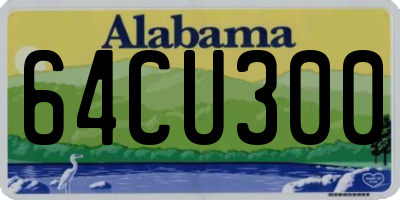 AL license plate 64CU300
