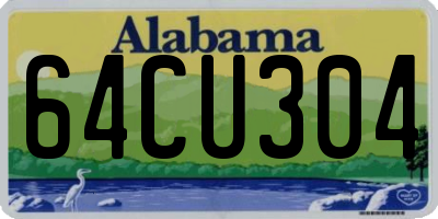 AL license plate 64CU304