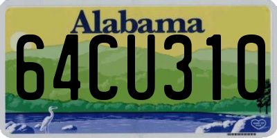 AL license plate 64CU310