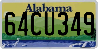 AL license plate 64CU349
