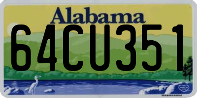 AL license plate 64CU351