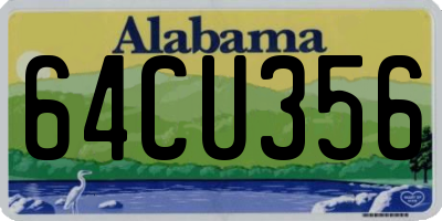 AL license plate 64CU356