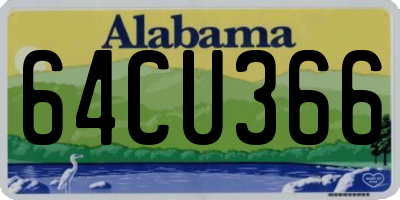 AL license plate 64CU366