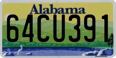 AL license plate 64CU391