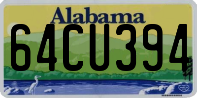AL license plate 64CU394