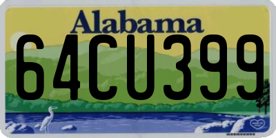AL license plate 64CU399