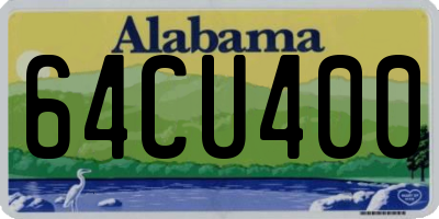 AL license plate 64CU400