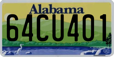 AL license plate 64CU401