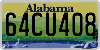 AL license plate 64CU408