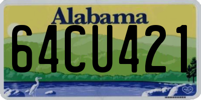 AL license plate 64CU421