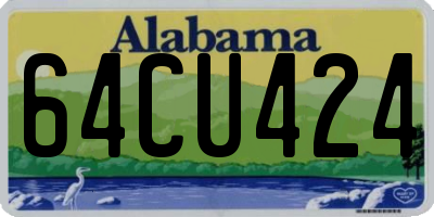 AL license plate 64CU424