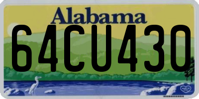 AL license plate 64CU430