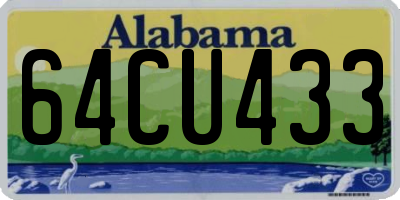 AL license plate 64CU433