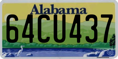 AL license plate 64CU437