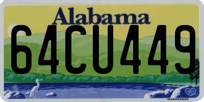 AL license plate 64CU449