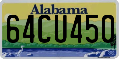 AL license plate 64CU450