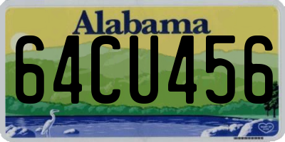 AL license plate 64CU456