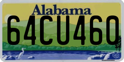 AL license plate 64CU460
