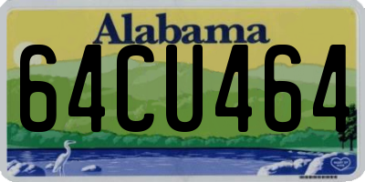 AL license plate 64CU464