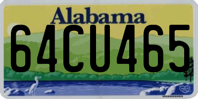 AL license plate 64CU465