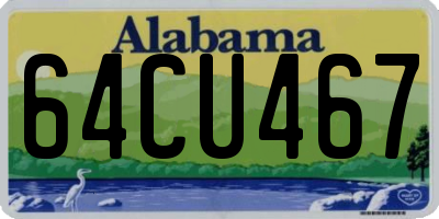 AL license plate 64CU467