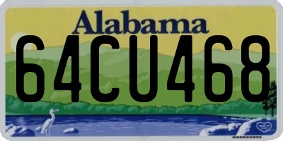 AL license plate 64CU468