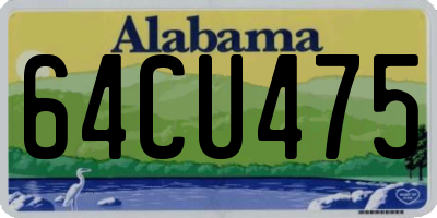 AL license plate 64CU475