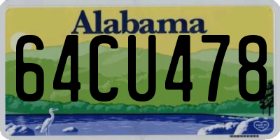 AL license plate 64CU478