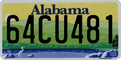 AL license plate 64CU481