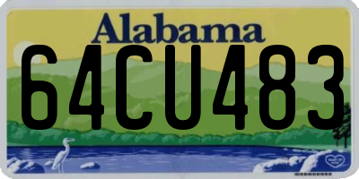 AL license plate 64CU483
