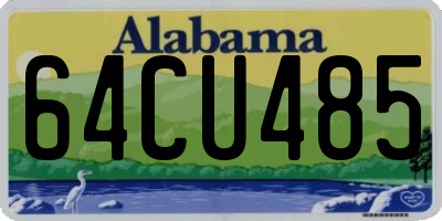 AL license plate 64CU485