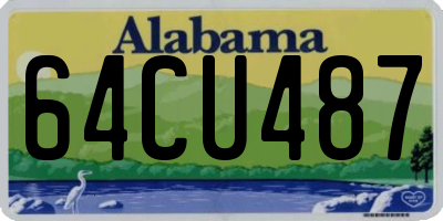AL license plate 64CU487