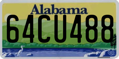 AL license plate 64CU488