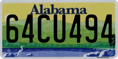 AL license plate 64CU494