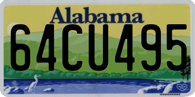 AL license plate 64CU495