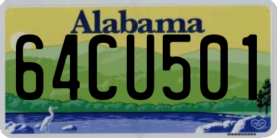 AL license plate 64CU501