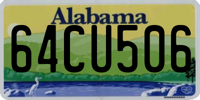 AL license plate 64CU506