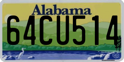 AL license plate 64CU514