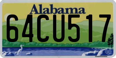 AL license plate 64CU517
