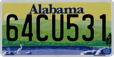 AL license plate 64CU531