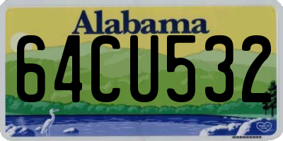 AL license plate 64CU532