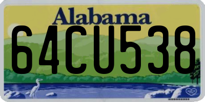AL license plate 64CU538